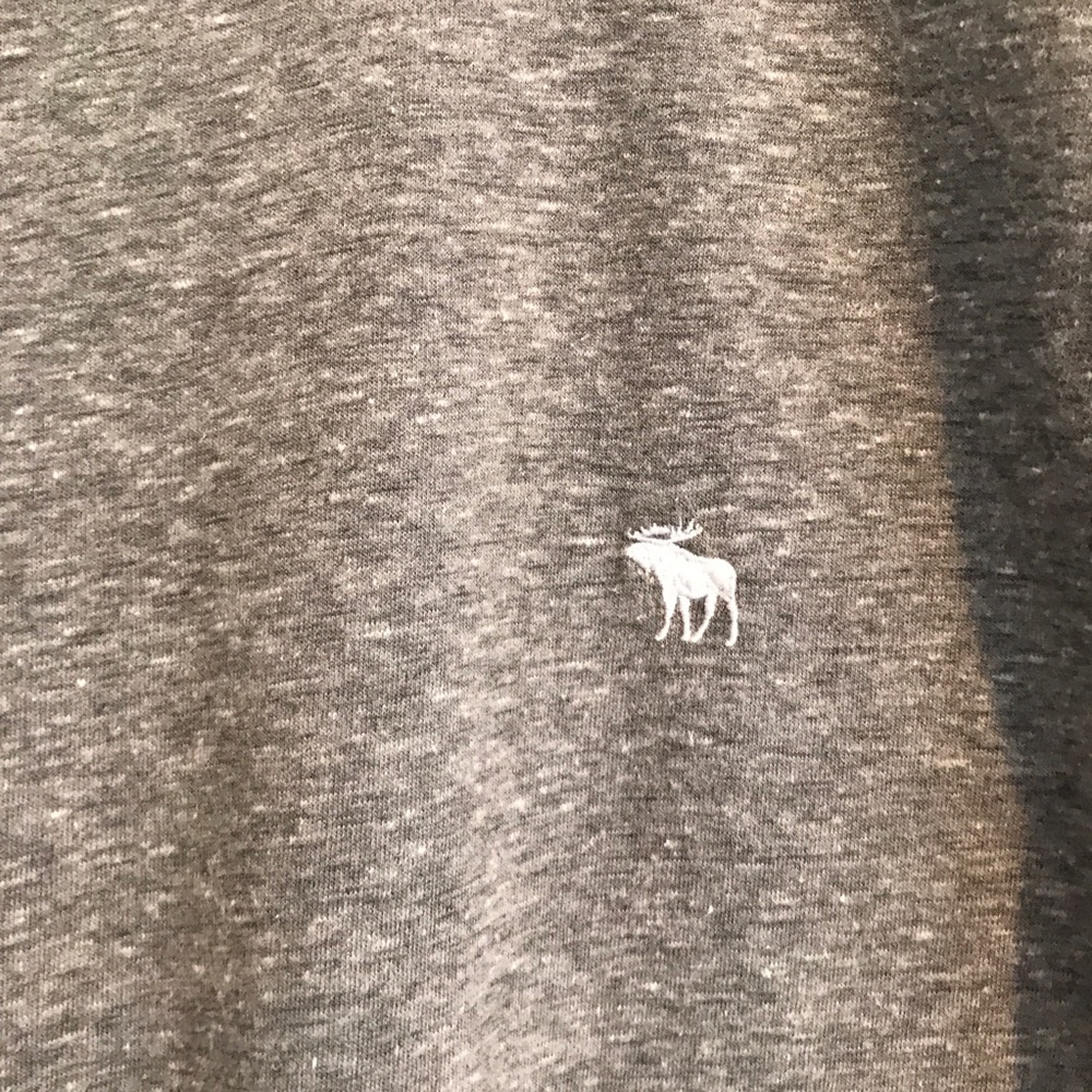 🌲  SOLD! 🌲  A&F Heathered Gray Long Sleeve Tee - Picture 4 of 6